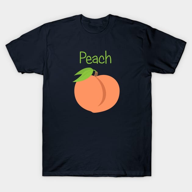 Peach T-Shirt by EclecticWarrior101